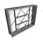 Vitrô De Aço Basculante Com Grade Cinza 60x60 Cm