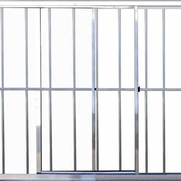 Vitro De Alumínio 2 Folhas 1,00 X 1,20 Com Grade Cor Brilhant