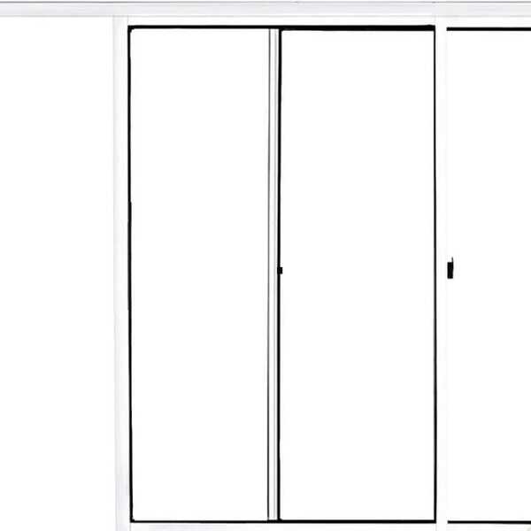 Vitro De Alumínio 2 Folhas 1,00 X 1,50 Sem Grade Cor Branco L
