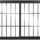 Vitro De Aluminio 2 Folhas Com Grade Linha Premium Preto