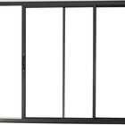 Vitro De Aluminio 2 Folhas Sem Grade Linha Modular Preto