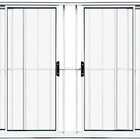 Vitro De Alumínio 4 Folhas 1,00 X 1,00 Com Grade Cor Branco L