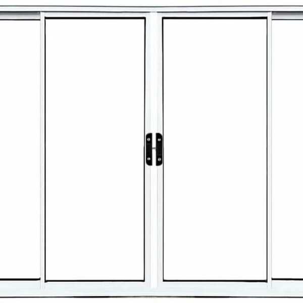 Vitro De Alumínio 4 Folhas 1,00 X 1,00 Sem Grade Cor Branco L