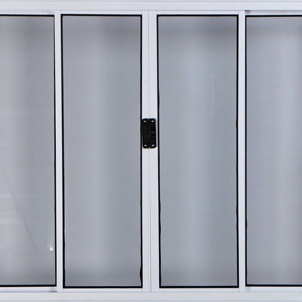 Vitro De Alumínio 4 Folhas 1,00 X 2,00 Sem Grade Cor Branco L