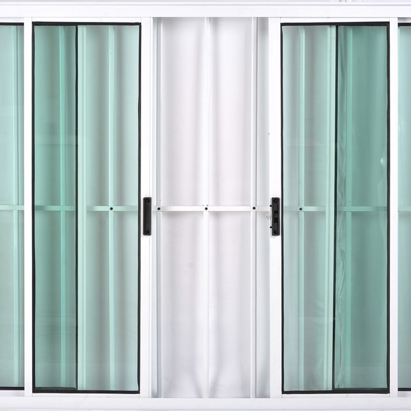 Vitro De Alumínio 4 Folhas 1,20 X 1,20 Com Grade Cor Branco L