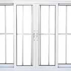 Vitro De Aluminio 4 Folhas Com Grade Linha Premium Branco