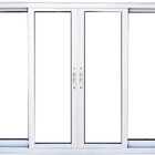 Vitro De Aluminio 4 Folhas Sem Grade Linha Premium Branco