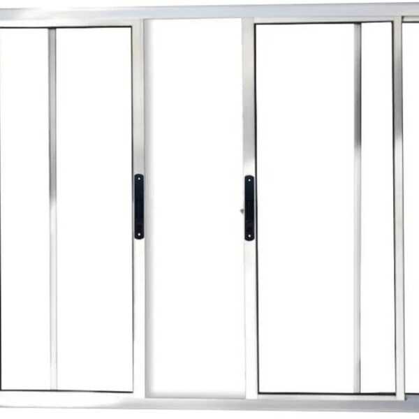 Vitro De Aluminio 4 Folhas Sem Grade Linha Premium Brilhante