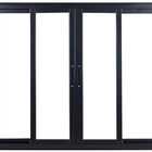 Vitro De Aluminio 4 Folhas Sem Grade Linha Premium Preto