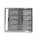 Vitro De Alumínio Travessa 2 Folhas Sem Grade 1,20 X 1,20 Cor