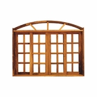 Vitro De Correr 4 Folhas Padrão Imbuia Arco 1.40 X 1.20 - Hale