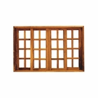 Vitro De Correr 4 Folhas Padrão Imbuia Reto 1.80 X 1.00 - Hale