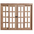 Vitro De Madeira 4 Folhas Correr Cedro Arana Reta 1,00 X 1,40