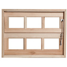 Vitro De Madeira Basculante Padrão Cedro Eco Com Guarnição Re