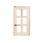 Vitro De Madeira Pivotante Padrão Cedro Com Guarnição 0,80 X