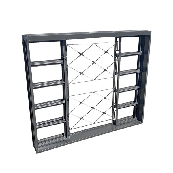 Vitro em Aço Para Quarto, Sala e Cozinha Xadrez 1.50x100 Com