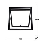 Vitro Maxim Ar De Alumínio 80 X 80 Linha Veneza Preto