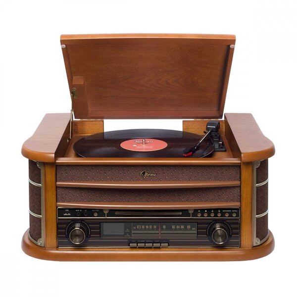 Vitrola New Opera Bt Rádio Fm Cd E Cd-r Bluetooth Usb Raveo