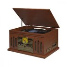 Vitrola Raveo 90-08661 Rádio Fm, Vinil, Cd, Bluetooth E Usb