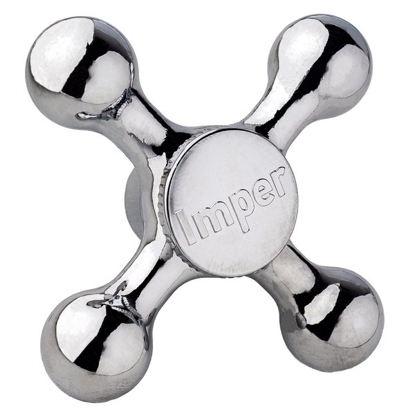 Volante C-33 Cruzeta Em Metal Cromado Império