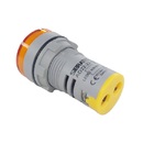 Voltímetro Digital 22mm 20-500vca Amarelo