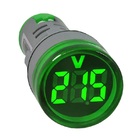 Voltímetro Digital 22mm 20-500vca Verde