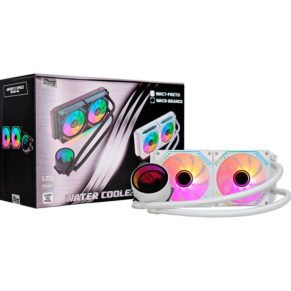 Water Cooler Gamer K-mex Wac8, Infinite Space White, 240mm, A