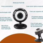Webcam Câmera Full Hd 720p Alta Definição Usb 2.0