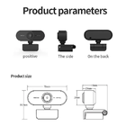 Webcam Full Hd 1080p Usb Mini Câmera Computador C/ Microfone