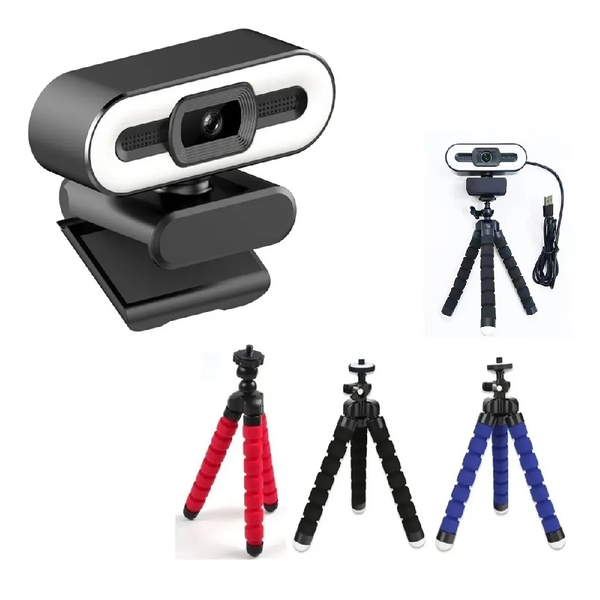 Webcam Full Hd 1080p Usb Mini Câmera Computador C/ Microfone