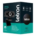 Webcam Usb Hd Cyber Base Giratoria 360 Com Microfone Preto Le