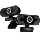 Webcam Usb Hd Cyber Base Giratoria 360 Com Microfone Preto Le