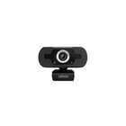 Webcam Usb Hd Cyber Base Giratoria 360 Com Microfone Preto Le