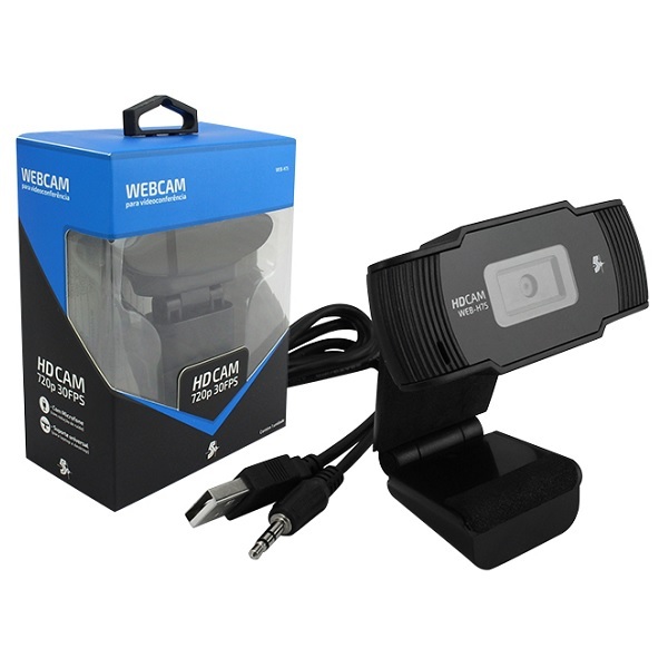 Webcam Web-575 Hd 720p 30fps Preto 015-0076 5+