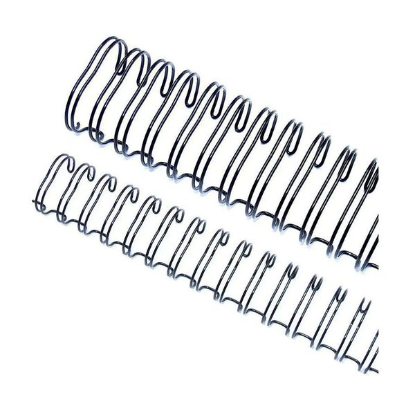 Wire-o Garra Duplo Anel 1/2" Para 100 Fls A4 3x1 Preto 100 Und