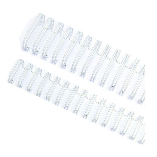 Wire-o Garra Duplo Anel 1" Para 200 Fls A4 2x1 Branco 50 Und