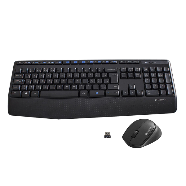 Wireles Combo Logitech Teclado + Mouse Sem Fio Mk345 Usb Preto