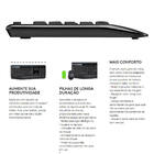 Wireles Combo Logitech Teclado + Mouse Sem Fio Mk345 Usb Preto