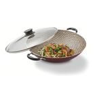 Wok 32cm 4 5l Paris Vermelho Aluminio Com Revestimento Antiad