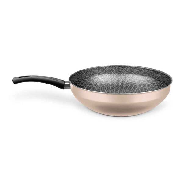Wok Antiaderente 28 Cm 4,3 Litros Champagne Supra Mta 3020