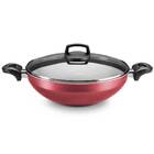 Wok Antiaderente Com Tampa 28 Cm Cereja Supra Mta