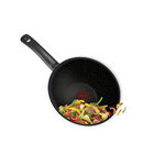 Wok Antiaderente Com Tampa 28 Cm Preto Inova Rochedo R2x1byb61