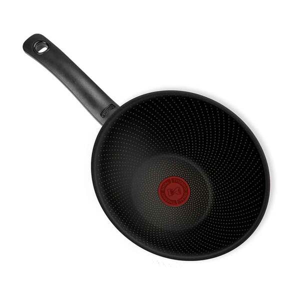 Wok Antiaderente Com Tampa 28 Cm Preto Inova Rochedo R2x1byb61