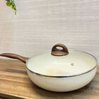 Wok Antiaderente Indução Com Tampa 28 Cm Vanilla Ceramic Life