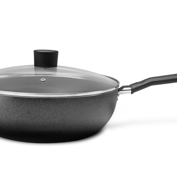 Wok Com Tampa 4 1 Litros - Ebony - Brinox Ø 28 X 9 Cm 4 1 L P