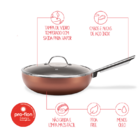 Wok Com Tampa - Curry 28 X 8 Cm Cobre  Brinox