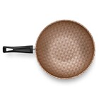 Wok Em Aluminio 28cm Antiaderente Chocolate Mta 9183