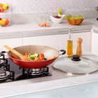 Wok Em Aluminio Com Revestimento Interno Antiaderente Starflo