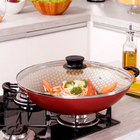 Wok Em Aluminio Com Revestimento Interno Antiaderente Starflo