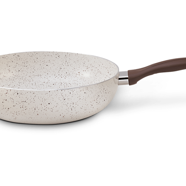 Wok Ø28 Ceramic Life Granada Indução - Brinox 28 Cm Vanilla B
